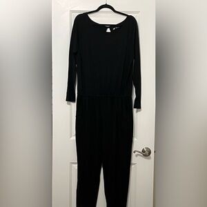 Chic Black Long Sleeve Jumpsuit